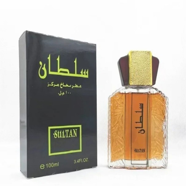 Ανδρικό άρωμα Eau de Toilette Sultan 100 ml Ανατολική μυρωδιά Κομψό μπουκάλι Μακράς διάρκειας άρωμα Πολυτελή καλλυντικά Για άνδρες Δώρο 1
