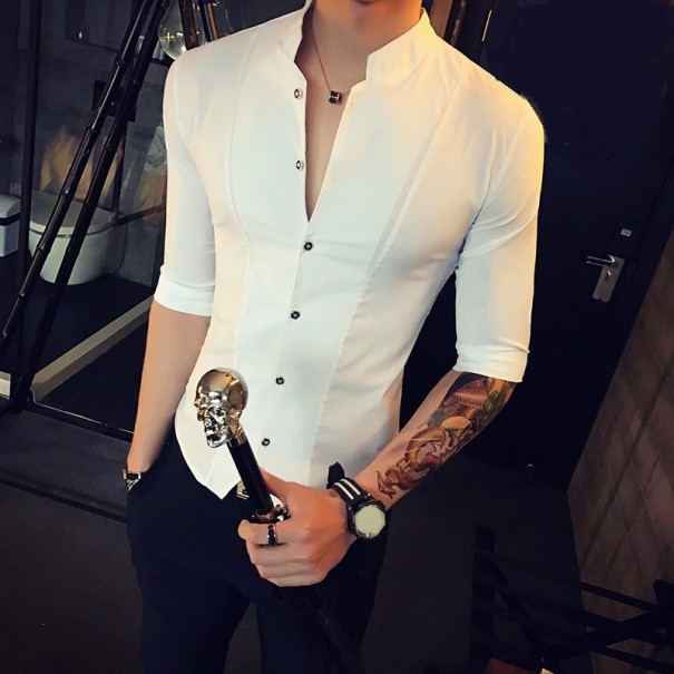 Ανδρικό πουκάμισο F511 λευκό S