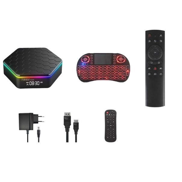 Android TV-Box 4/32 GB mit Sprachsteuerung und Tastatur 1