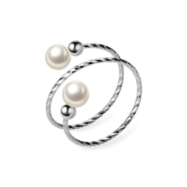 Anel feminino com pérolas D2367 1