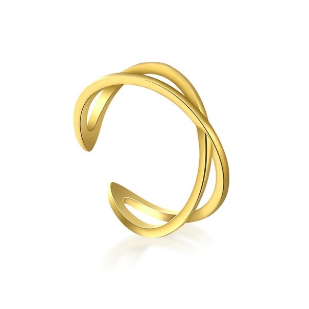Anel feminino D1512 dourado
