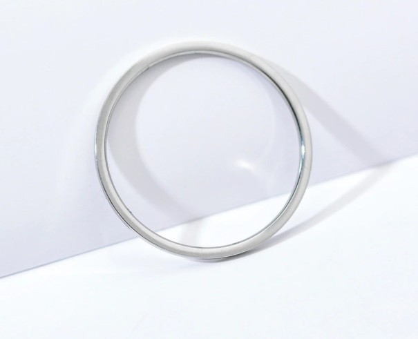 Anel feminino D2423 prateado 8