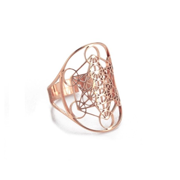 Anel feminino D2574 rosa velho