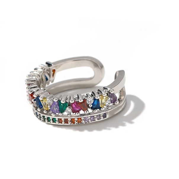 Anel feminino D2754 prateado