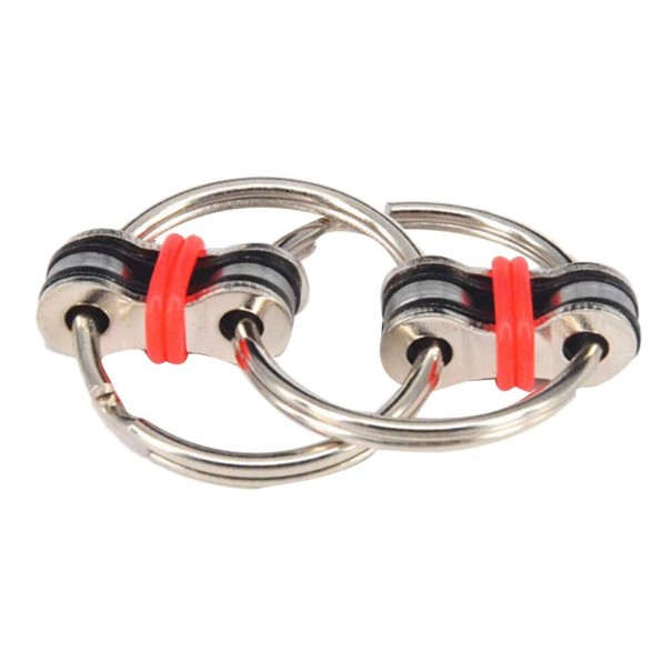 Anelli antistress per chiavi rosso