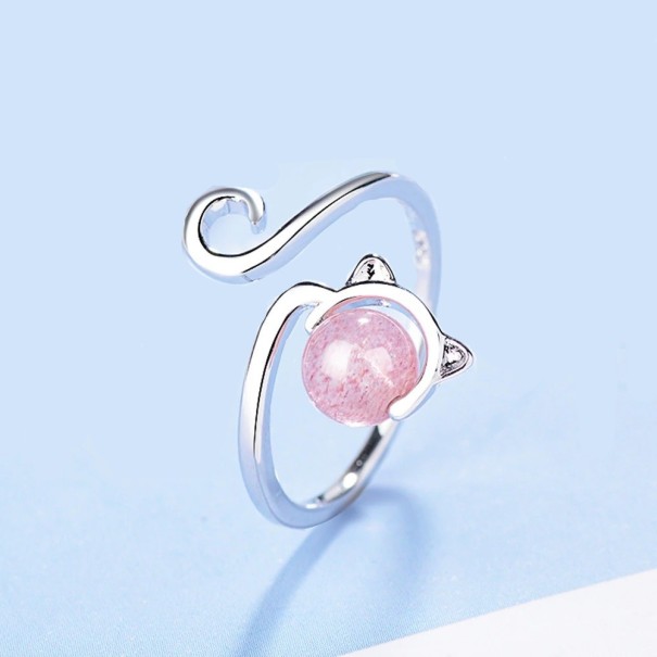 Anello da donna gatto D1356 1