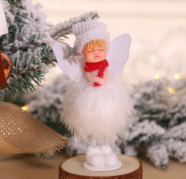 Ange décoratif blanc 1