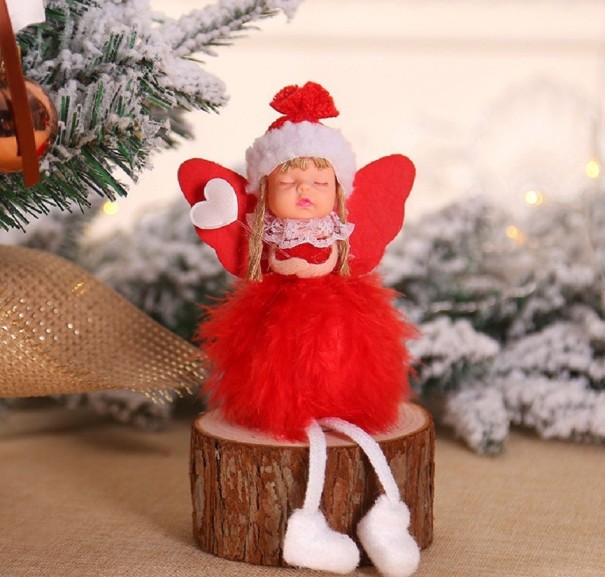 Ángel decorativo rojo 2