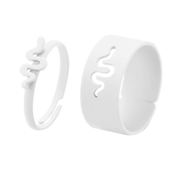 Anillo 2 uds. blanco 2