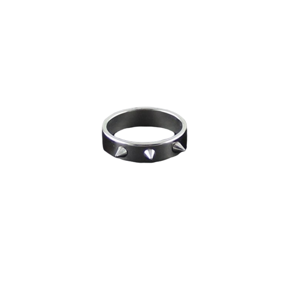 Anillo con pinchos para autodefensa plateado