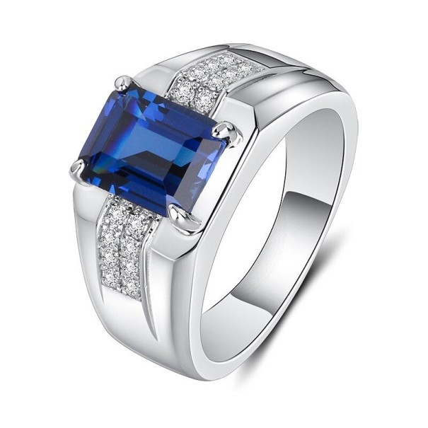 Anillo de hombre D1720 azul oscuro 7