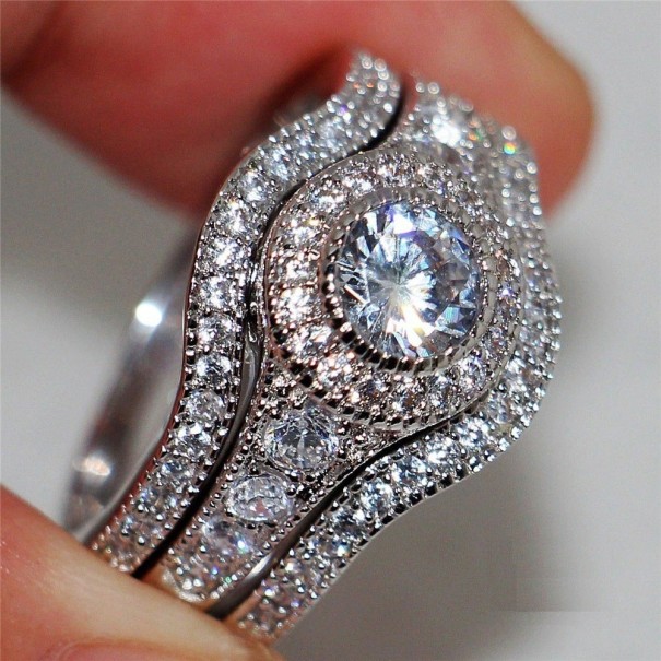 Anillo de mujer 3 piezas J419 7