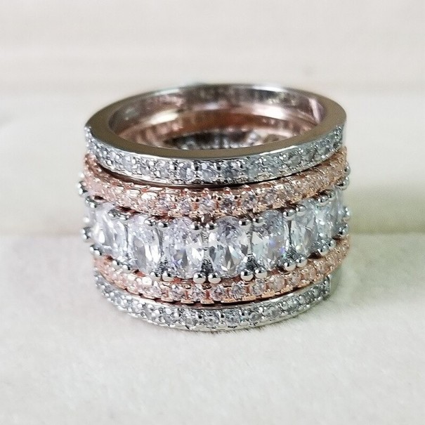 Anillo de mujer 4 piezas 6