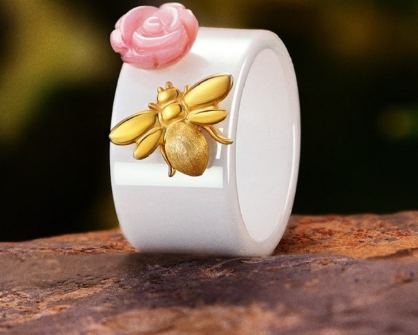 Anillo de mujer con abeja D2045 8