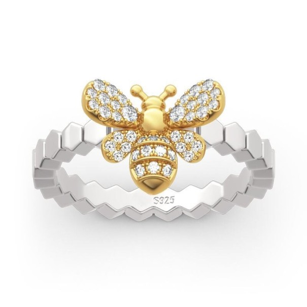 Anillo de mujer con abeja D2952 8