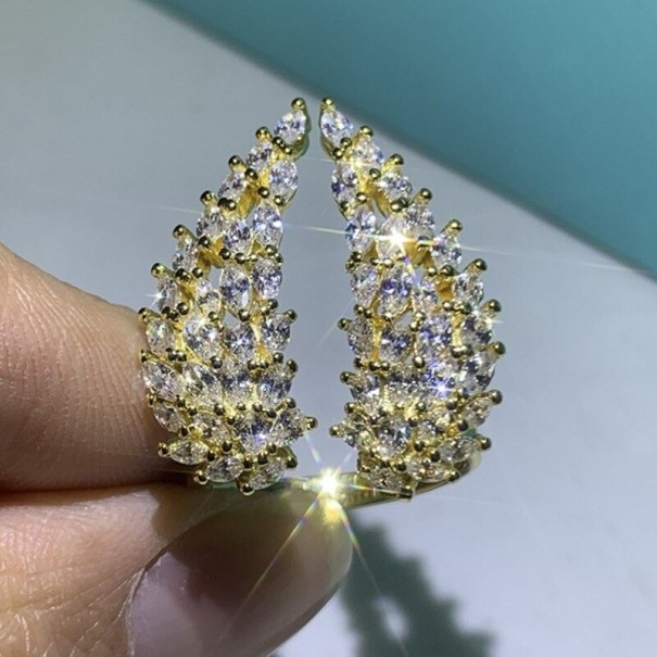 Anillo de mujer con alas de ángel. dorado 6