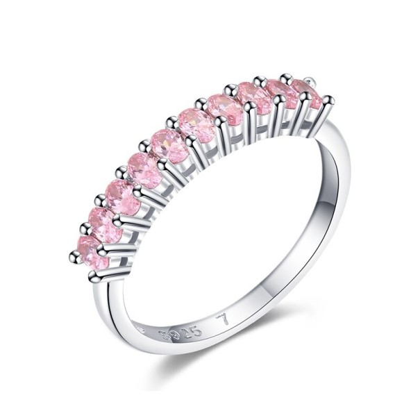 Anillo de mujer con circonitas D1948 plateado 5