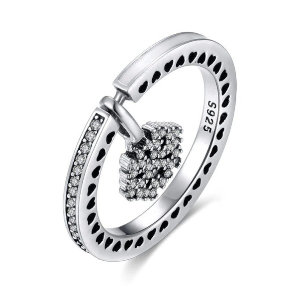 Anillo de mujer con copo de nieve 6