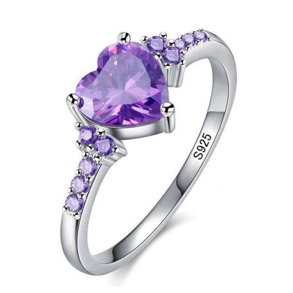 Anillo de mujer con corazón D1242 6