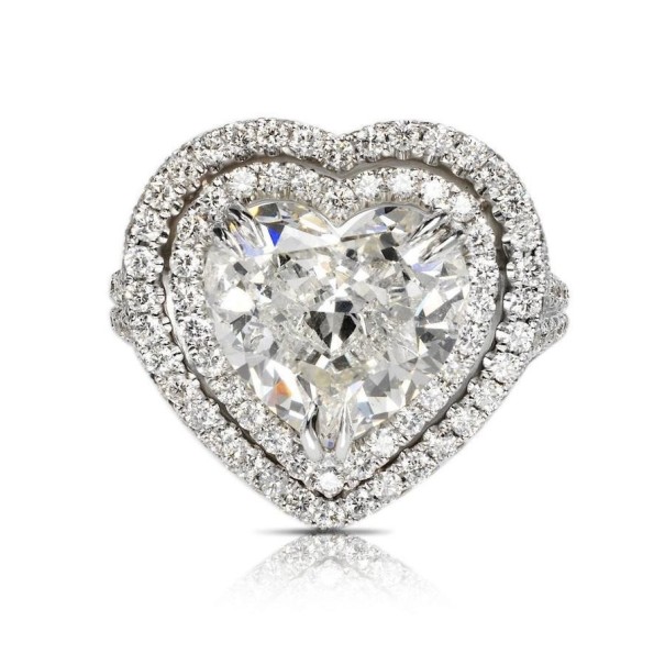 Anillo de mujer con corazón D1458 9