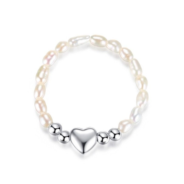 Anillo de mujer con corazón D1836 plateado