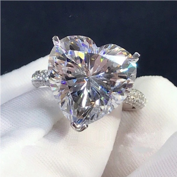 Anillo de mujer con corazón D1906 8