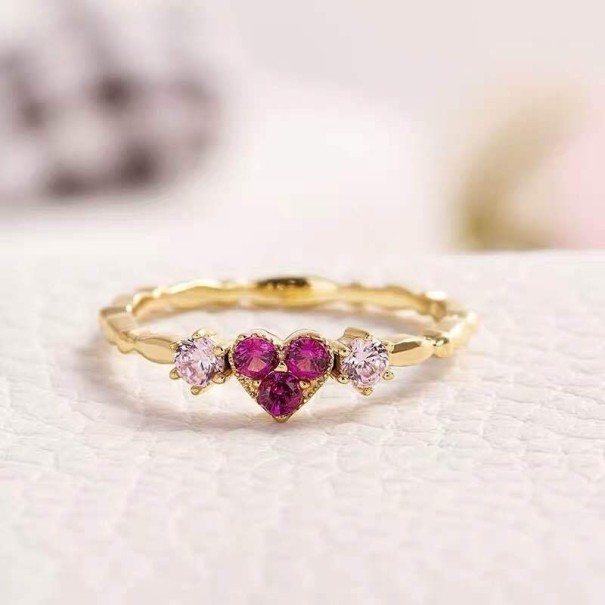 Anillo de mujer con corazón D1971 9