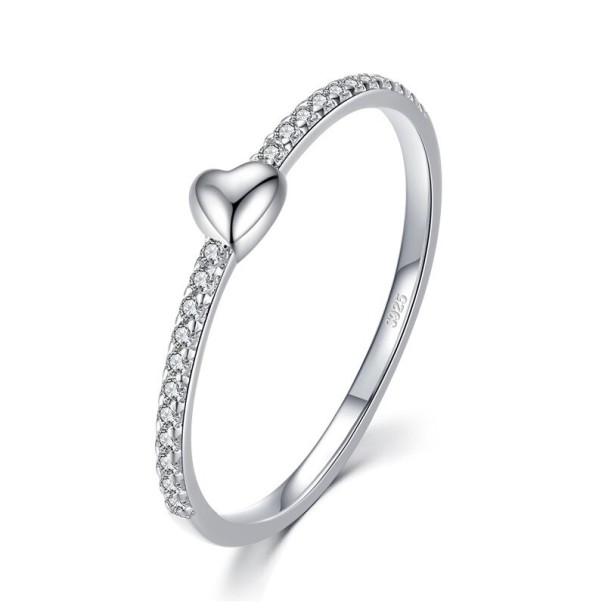 Anillo de mujer con corazón D2030 plateado 5