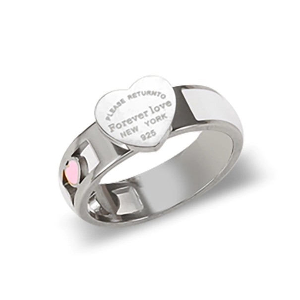 Anillo de mujer con corazón D2635 plateado 8