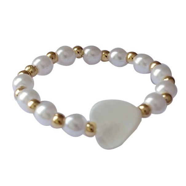 Anillo de mujer con corazón D2679 1