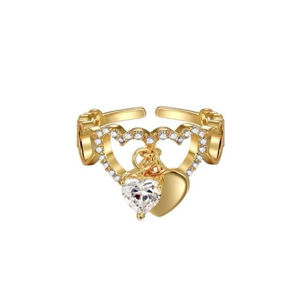 Anillo de mujer con corazón D2807 1