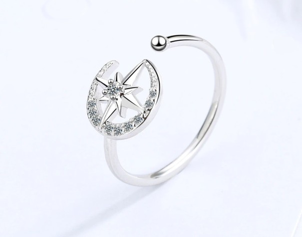 Anillo de mujer con estrella D1002 1
