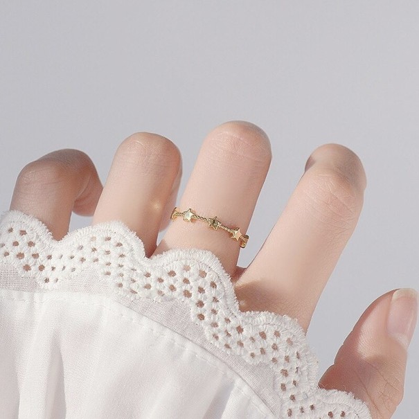 Anillo de mujer con estrella D1661 2