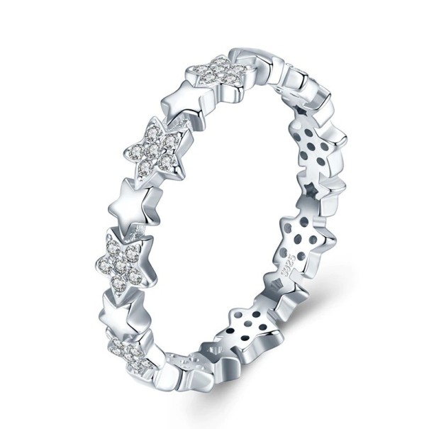 Anillo de mujer con estrellas D1355 8