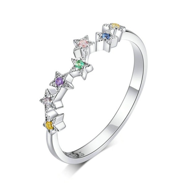 Anillo de mujer con estrellas D2011 7