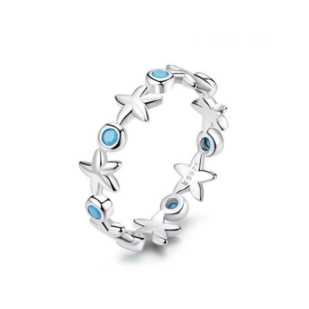 Anillo de mujer con estrellas D2044 6