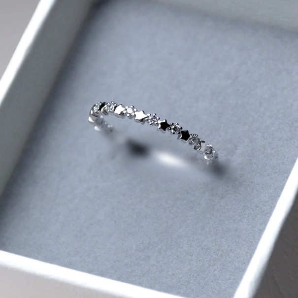 Anillo de mujer con estrellas D2885 8