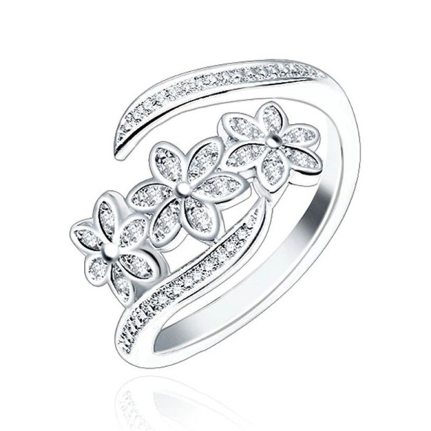 Anillo de mujer con flor D1029 1