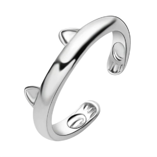 Anillo de mujer con gato D2581 2
