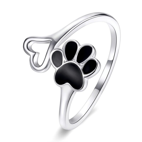 Anillo de mujer con huella de pata J429 2
