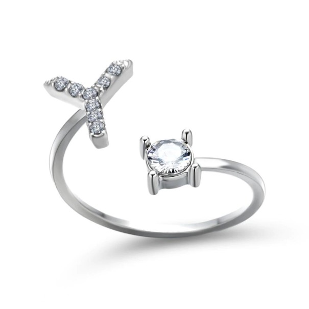 Anillo de mujer con letra del alfabeto D2398 Y