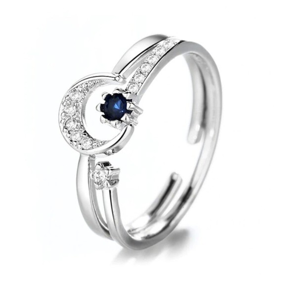 Anillo de mujer con luna 2 uds. 1