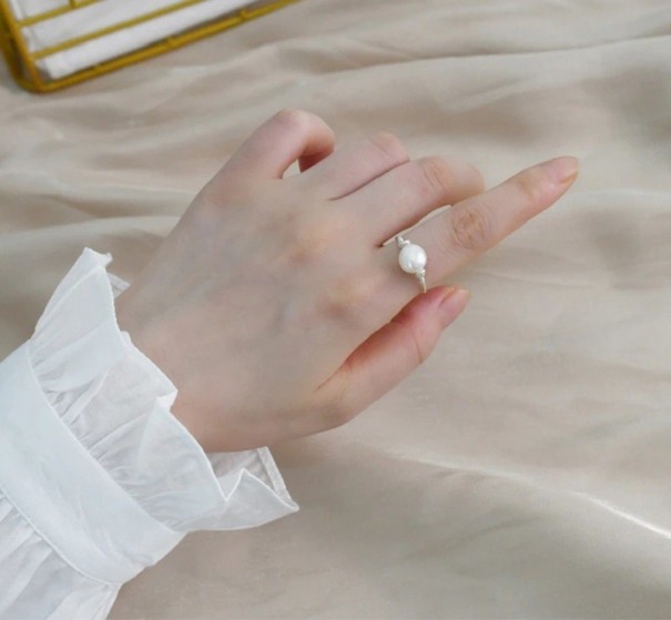 Anillo de mujer con perla D2291 7