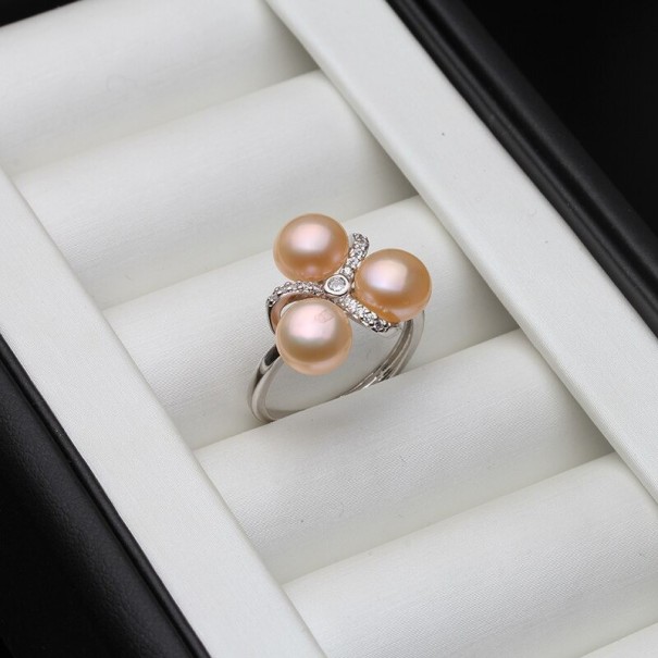 Anillo de mujer con perlas 5