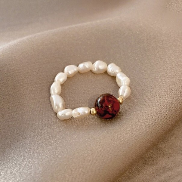 Anillo de mujer con perlas D2434 13