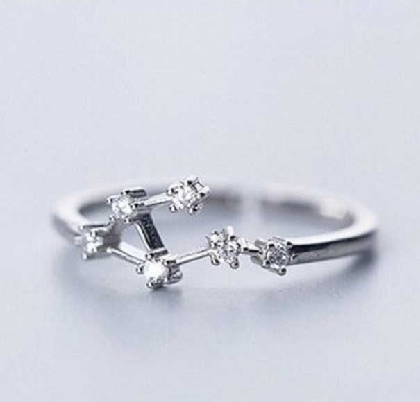 Anillo de mujer con signo del zodiaco 8