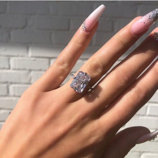 Anillo de mujer D1032 blanco 10