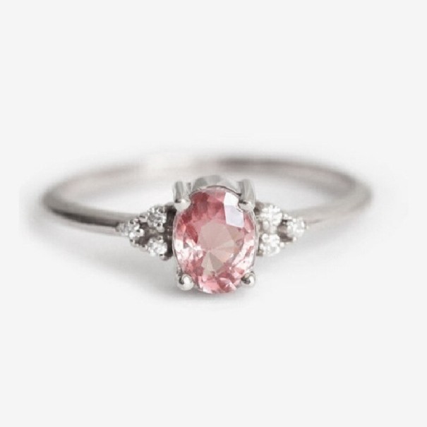 Anillo de mujer D1117 plateado 6