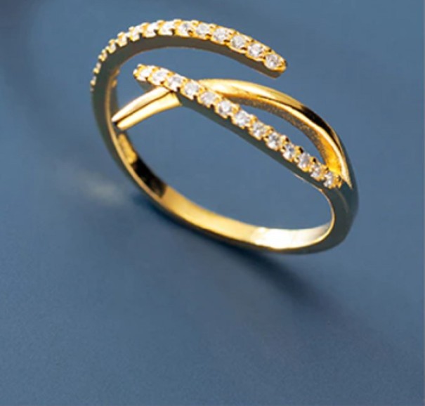 Anillo de mujer D1535 dorado