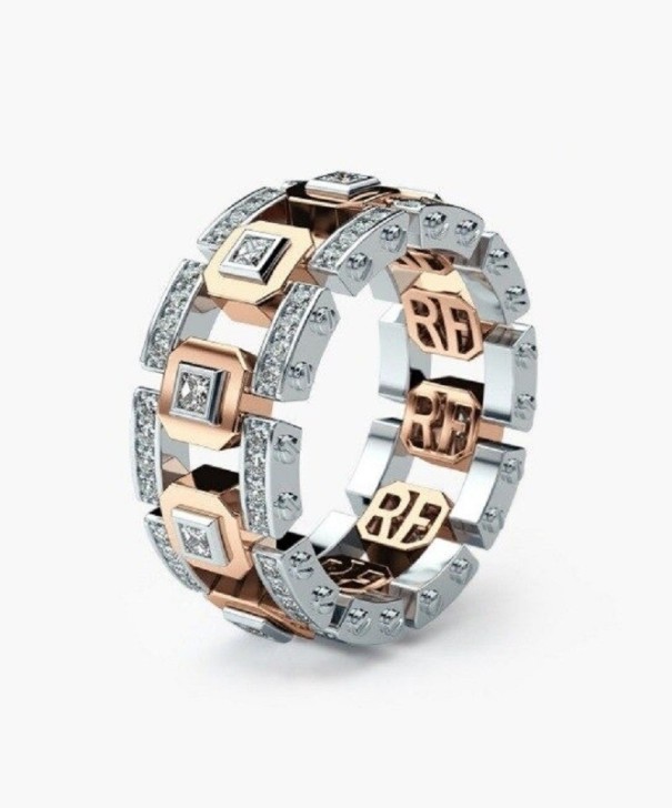Anillo de mujer D1559 rosa viejo 8